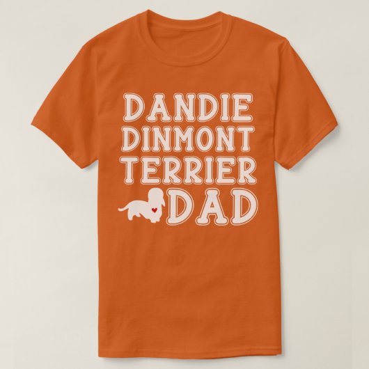 Dandie Dinmont Terrier Vater T-Shirt (Design vorne)