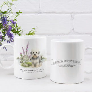Dandie Dinmont | Watercolor Dog & Breed Quote Kaffeetasse