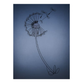 dandilion flower poster
