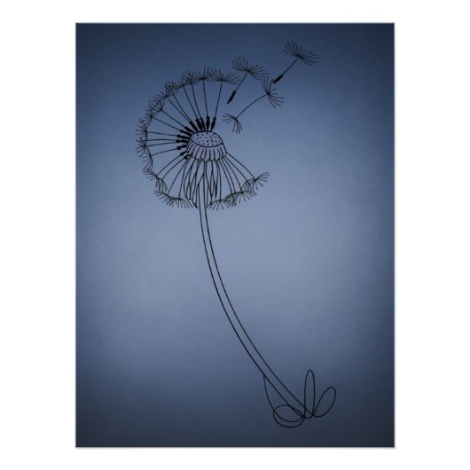 dandilion flower poster (Vorderseite)