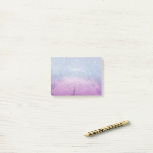 Dandilion Seed Post It Note Pad Post-it Klebezettel (Auf Schreibtisch)