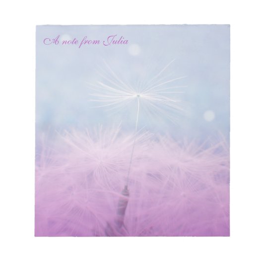 Dandilion Wish Notebook, Jotter, Notepad Notizblock (Vorderseite)