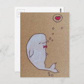 Dandy Beluga Postkarte (Vorne/Hinten)