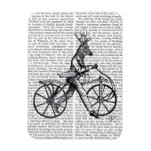 Dandy Deer on Vintag Bicycle Magnet (Vertikal)