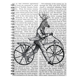 Dandy Deer on Vintag Bicycle Notizblock