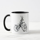 Dandy Deer on Vintag Bicycle Tasse (Links)