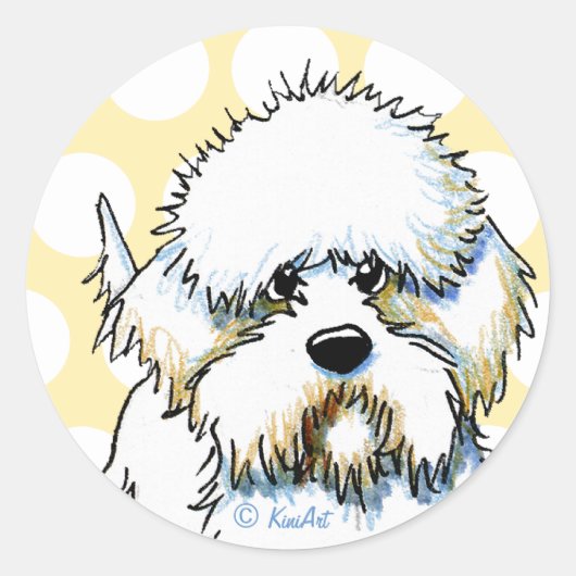 Dandy Dinmont Terrier Sticker (Vorderseite)