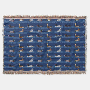 Dandy Ducks Throw Blanket (Marine) Decke