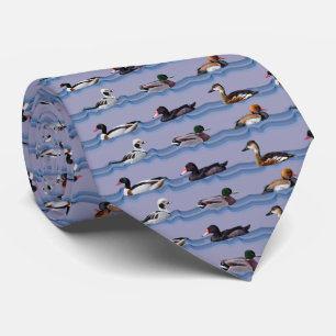 Dandy-Enten Krawatte doppelseitiges Design (Lila)