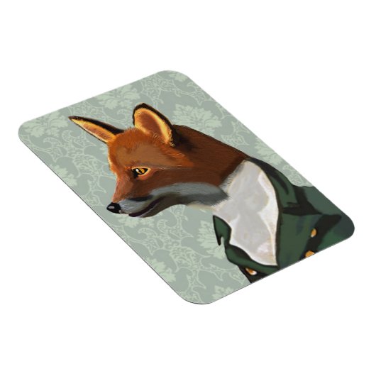 Dandy Fox Portrait 2 Magnet (Rechte Seite)