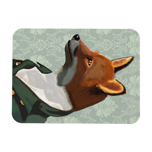 Dandy Fox Portrait 2 Magnet (Horizontal)