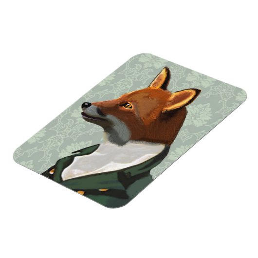 Dandy Fox Portrait 2 Magnet (Linke Seite)