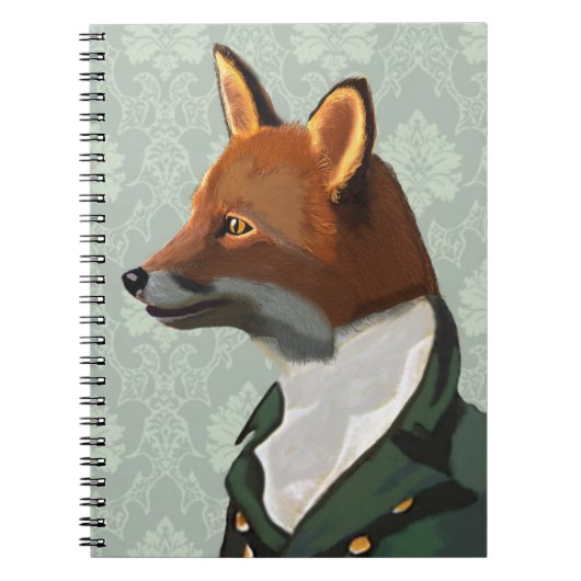 Dandy Fox Portrait 2 Notizblock (Vorderseite)