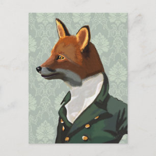 Dandy Fox Portrait 2 Postkarte