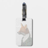 Dandy Fox Portrait Gepäckanhänger (Rückseite vertikal)