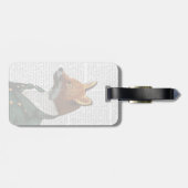 Dandy Fox Portrait Gepäckanhänger (Rückseite horizontal)