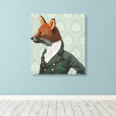 Dandy Fox Portrait Leinwanddruck (Insitu (Holzboden))
