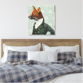 Dandy Fox Portrait Leinwanddruck (Insitu (Schlafzimmer))