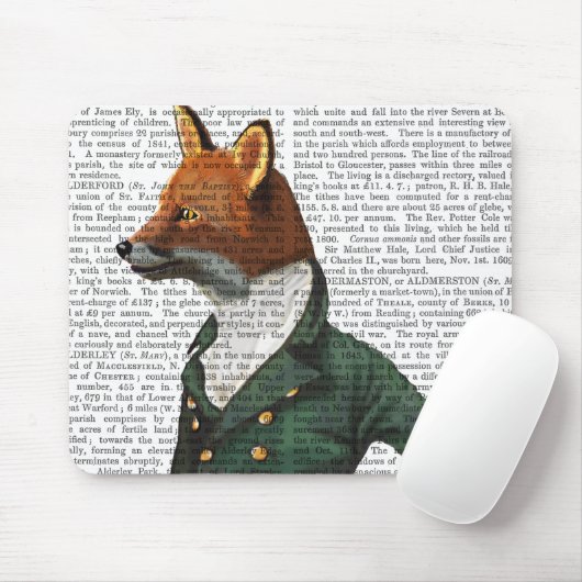 Dandy Fox Portrait Mousepad (Mit Mouse)