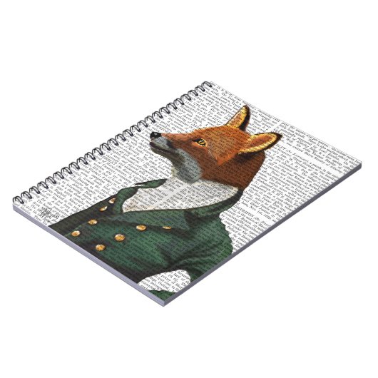 Dandy Fox Portrait Notizblock (Linke Seite)