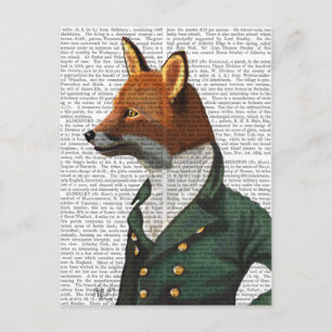 Dandy Fox Portrait Postkarte