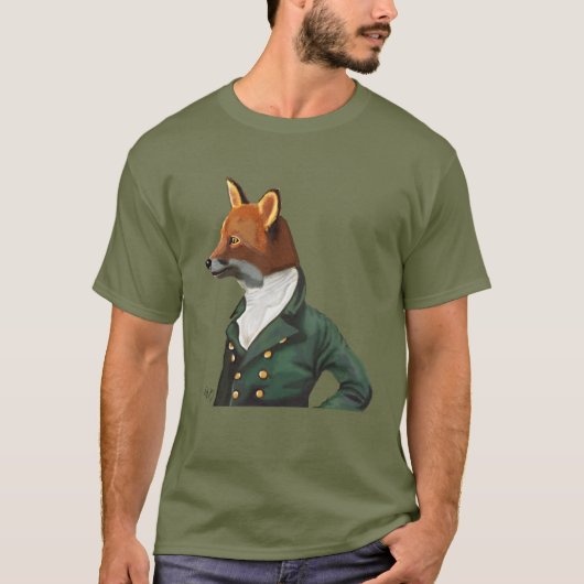 Dandy Fox Portrait T-Shirt (Vorderseite)