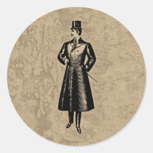 Dandy Gent Runder Aufkleber