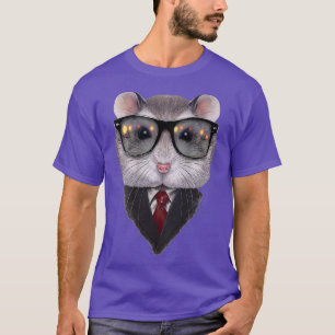 Dandy Gray Dwarf Hamster mit Sunglass und T-Shirt