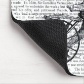 Dandy-Hirsch auf altem Fahrrad Mousepad (Ecke)