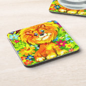 Dandy Löwe Getränkeuntersetzer (Linke Seite)