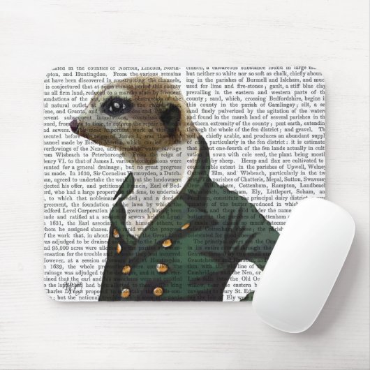 Dandy Meerkat Portrait Mousepad (Mit Mouse)