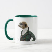 Dandy Meerkat Portrait Tasse (Links)