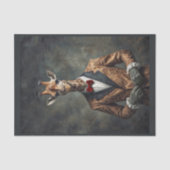 Dandy viktorianisch gekleidete Giraffe mit Bogen-K Seidenpapier (Vorderseite)