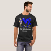 Dandy Walker Syndrome Awareness Peace Liebe Hope B T-Shirt (Vorne ganz)