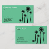 DandyLion Uhren - Schwarz auf Grün Visitenkarte (Vorne/Hinten)