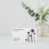 DandyLion Uhren - Schwarz auf Weiß Visitenkarte (Stehend Vorderseite)