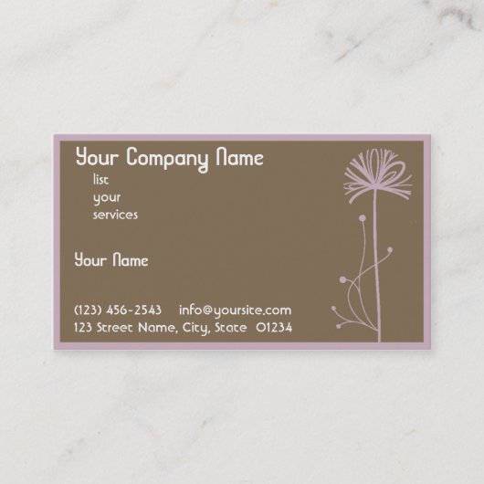 Dandylion Visitenkarte (Vorderseite)