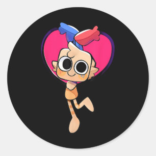 Dandys World Goob Plush Herz für Geburtstag und De Runder Aufkleber