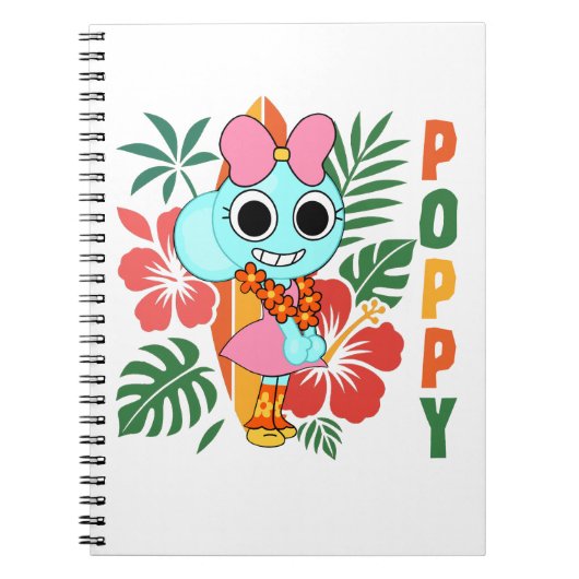 Dandy's World School Mohnblumen Notizbuch Notizblock (Vorderseite)