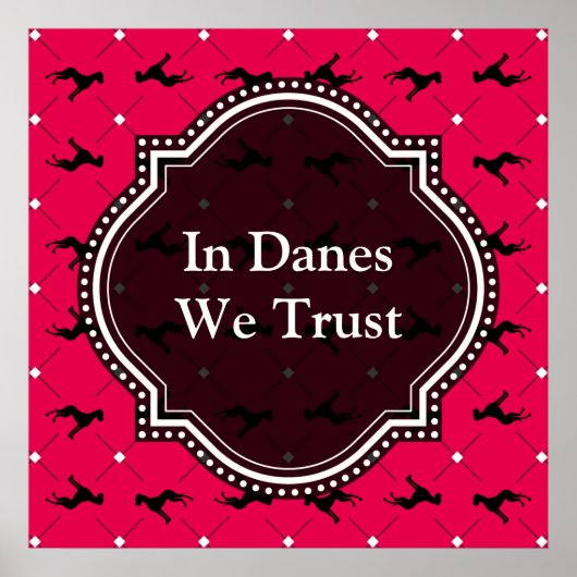Dane Pattern Poster (Vorne)