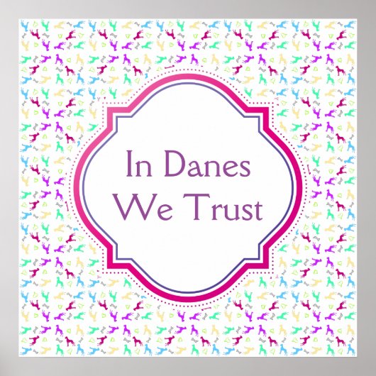 Dane Pattern Poster (Vorne)
