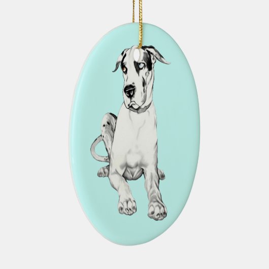 Dane-R-Us Dog Art Keramik Ornament (Rechts)