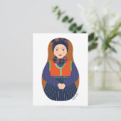 Dane, Rømø Matryoshka Postcard Postkarte (Stehend Vorderseite)