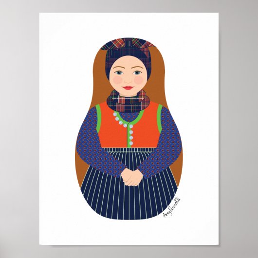 Dane, Rømø Matryoshka Poster (Vorne)
