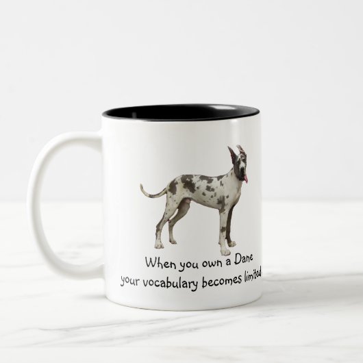 Däne-Vokabular Zweifarbige Tasse (Links)
