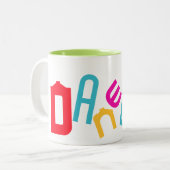 Danebod Durcheinander Zweifarbige Tasse (Vorderseite Links)