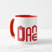 Danebod Rot-Logo Tasse (Vorderseite Links)