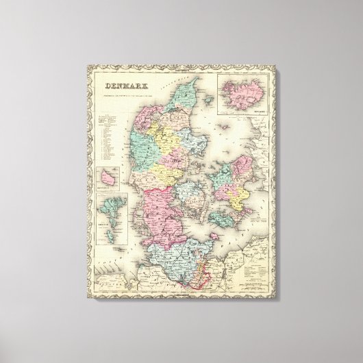 Dänemark 3 leinwanddruck (Vorderseite)
