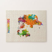 Dänemark-Aquarell-Karte Puzzle (Horizontal)