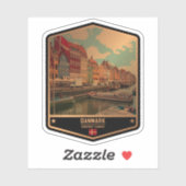 Dänemark Aufkleber (Blatt)